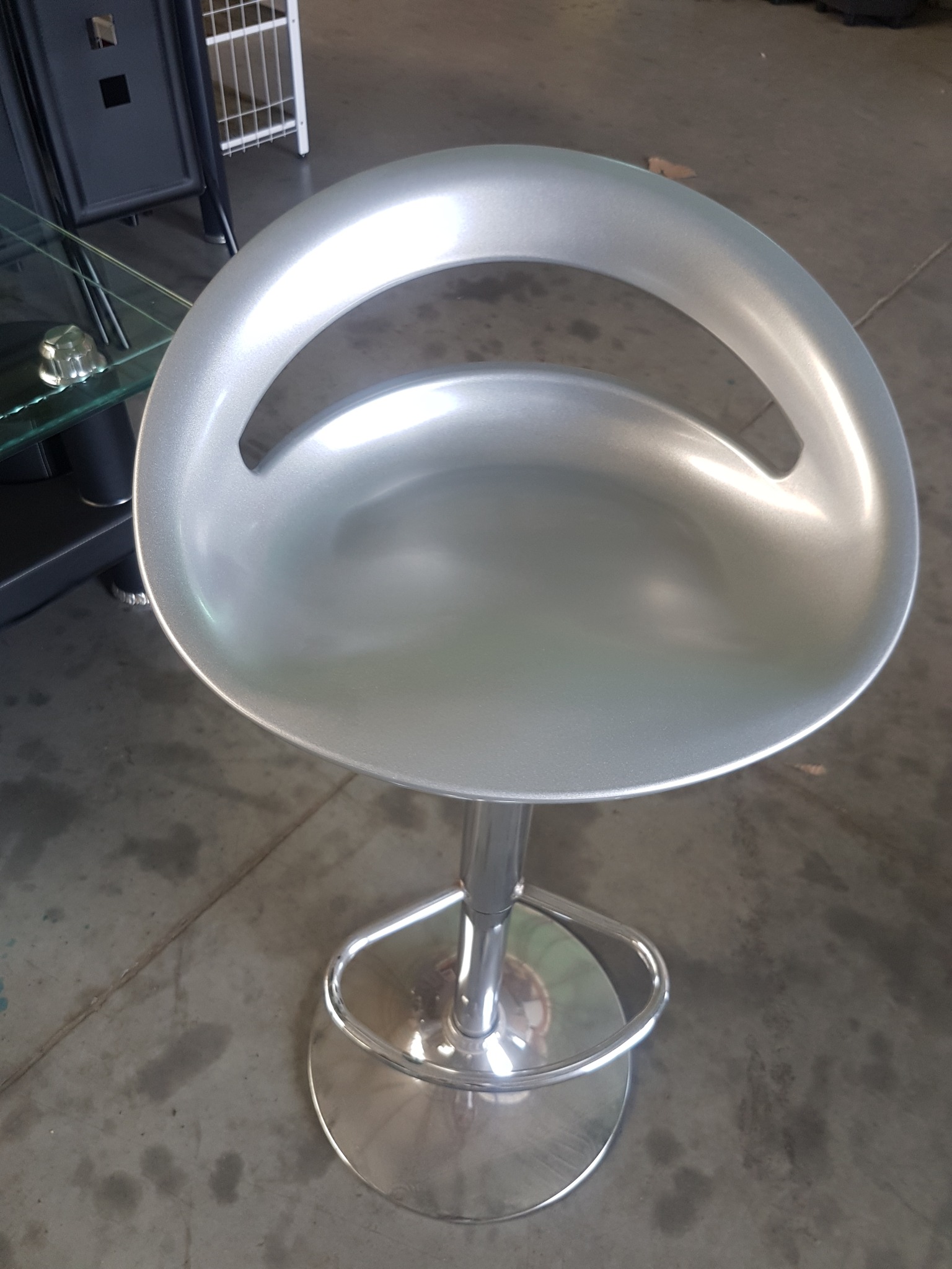 silver bar stools