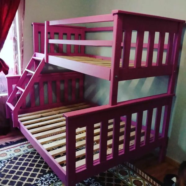wooden tri bunk