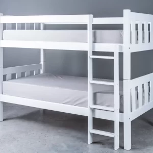 white double bunks