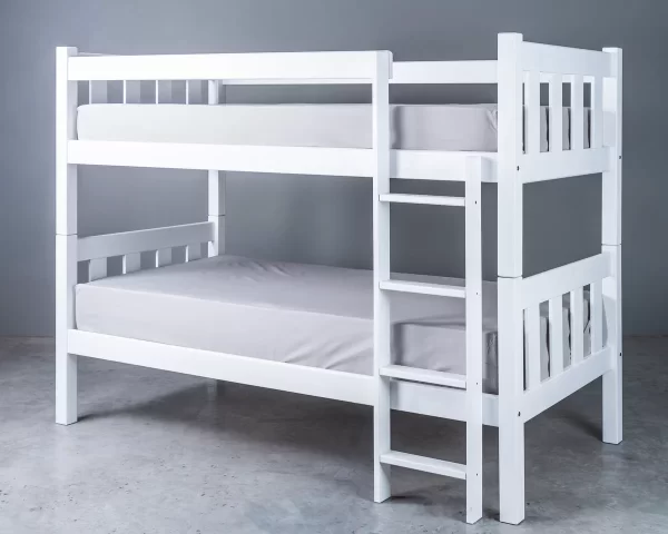 white double bunks